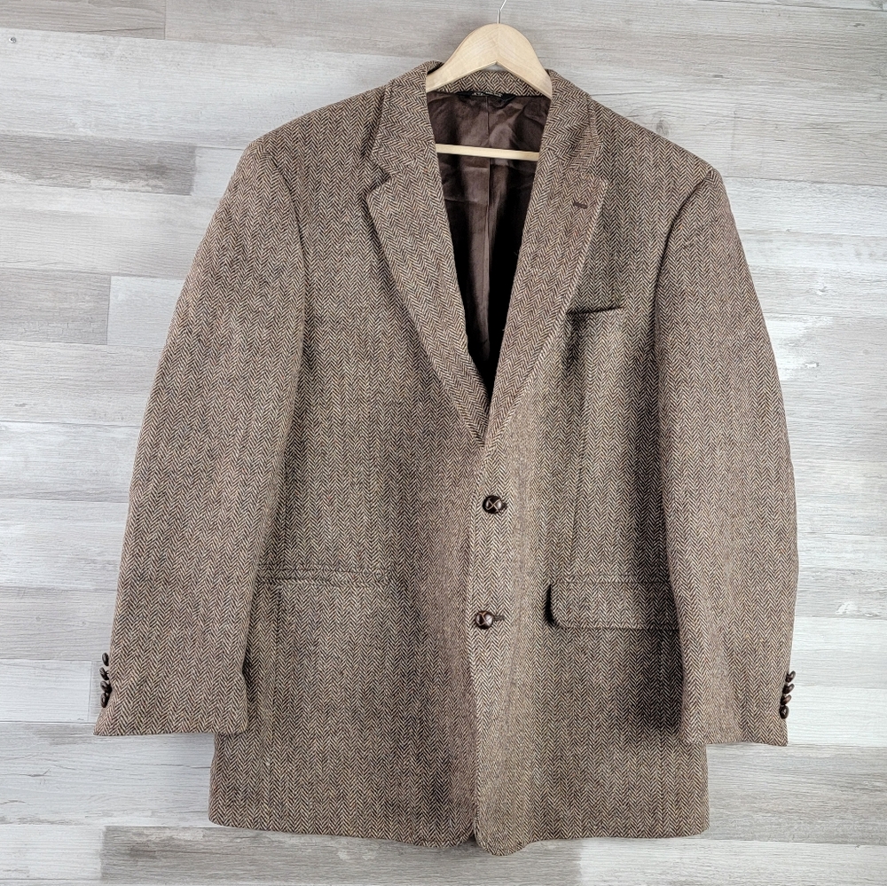 Jos. A. Bank Brown Sport Coat Timeless Tweed Blazer - Picture 13 of 16